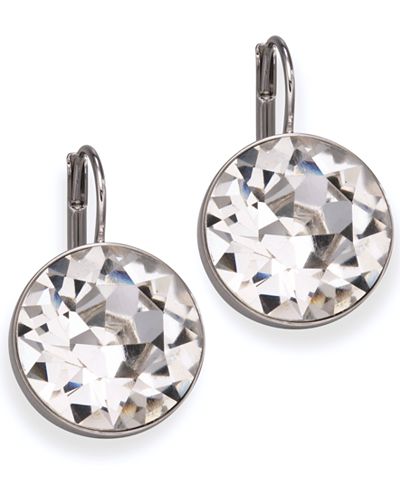 swarovski earrings bella crystal drops jewelry lyst crystals drop macy macys cut antique accessories rings