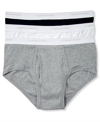 Calvin Klein Men's Underwear, Classic Briefs 3 Pack U1000 - Underwear ...
