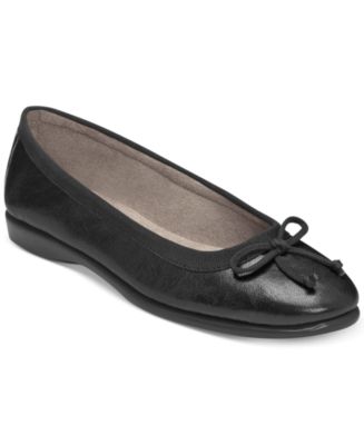 macys navy flats