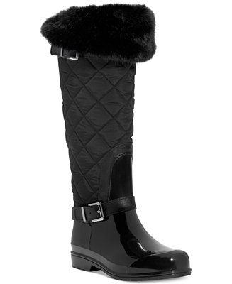 MICHAEL Michael Kors Fulton Quilted Rain Boots - Boots - Shoes - Macy's