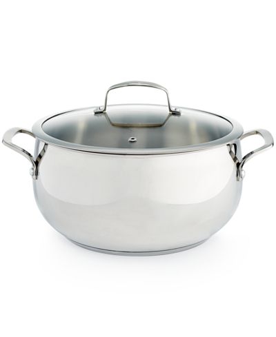 Belgique Stainless Steel 7.5-Qt. Dutch Oven, Only at Macy ...