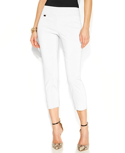 Alfani Tummy-Control Pull-On Capri Pants, Only at Macy's - Women - Macy's