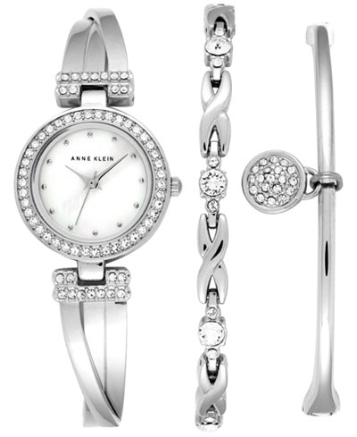 klein anne ak bracelet bangle 24mm accent bracelets crystal stainless steel