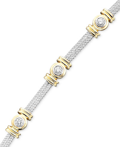 diamond bracelet tone gold 14k ct macys bracelets macy jewelry