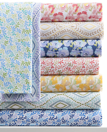 Martha Stewart Collection Divine Sheet Sets, 300 Thread Count Printed Percale, Only at Macy&#39;s ...