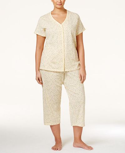 charter club macy pajama button plus