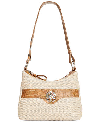Giani Bernini Filigree Straw Hobo - Handbags & Accessories - Macy&#39;s