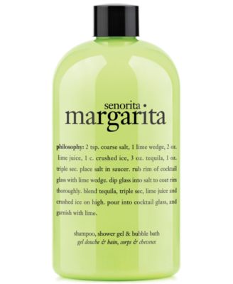 philosophy senorita margarita ultra rich 3-in-1 shampoo, shower gel and bubble bath, 16 oz