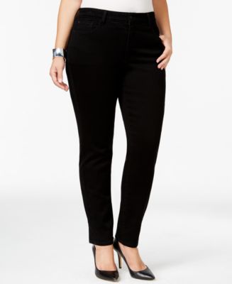 NYDJ Plus Size Alina Denim Leggings, Black Wash - Jeans - Plus Sizes ...
