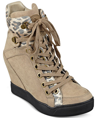 GUESS Women's Matty Wedge Sneakers - Sneakers - Shoes - Macy's