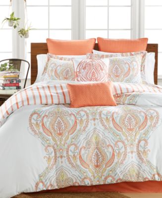 Jordanna Coral 8-Pc. Comforter Sets - Bed in a Bag - Bed & Bath - Macy&#39;s