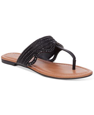 Jessica Simpson Randle Beaded Flat Sandals - Sandals - Shoes - Macy's