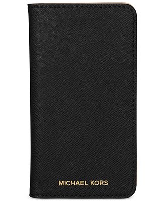 MICHAEL Michael Kors Electronics Leather Folio iPhone 6 Case - Handbags ...