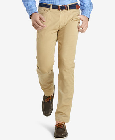Polo Ralph Lauren Men's Hampton Straight-Fit Stretch 5-Pocket Pants ...