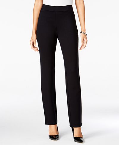 JM Collection Ponte Pull-On Pants, Only at Macy's - Women - Macy's