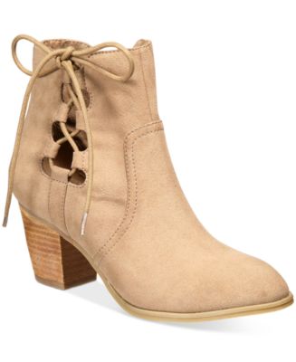 macys beige booties