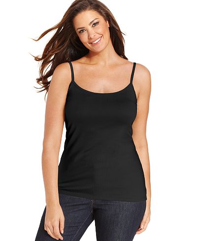 Charter Club Plus Size Layering Camisole, Only at Macy's - Tops - Plus ...
