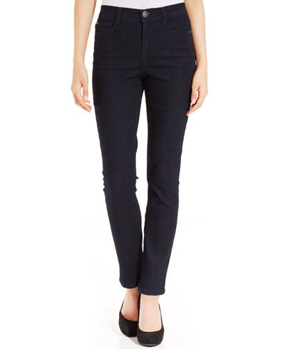 Style & Co. Petite Tummy-Control Slim-Leg Jeans, Only At Macy&#39;s - Jeans - Women - Macy&#39;s