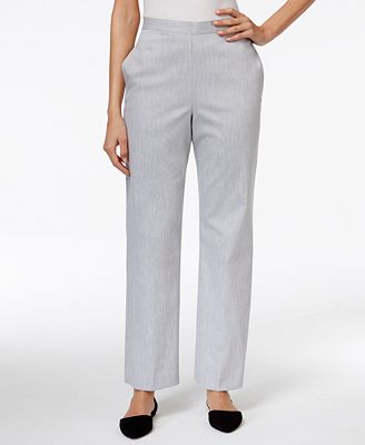 Alfred Dunner Petite Pull-On Straight-Leg Pants - Pants & Capris ...