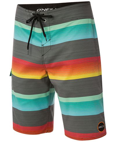 O'Neill Men's Santa Cruz Stripe Boardshorts - Swimwear - Men - Macy's