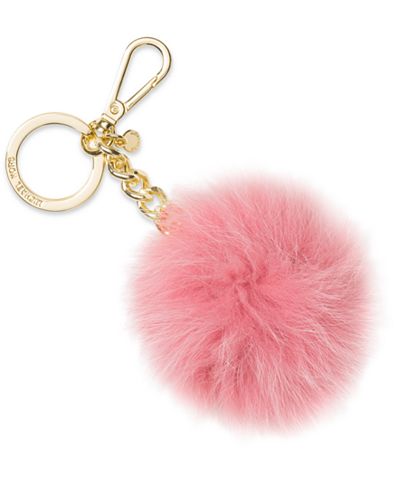 MICHAEL Michael Kors Fur Pom Pom Keychain - Handbags & Accessories - Macy's