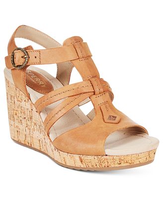 sperry womens wedge sandals