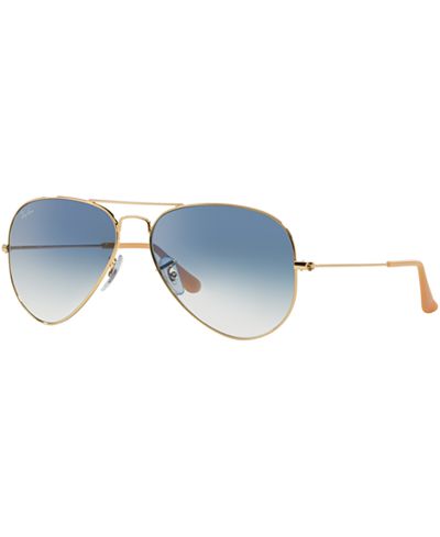 Ray-Ban Sunglasses, RB3025 58 AVIATOR GRADIENT - Sunglasses by Sunglass ...