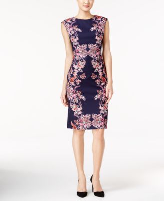 Vince Camuto Floral-Print Sheath Dress - Dresses - Women - Macy's