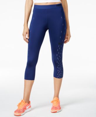 NIKE Pro Dri-Fit Capri Leggings in Binary Blue/Black | ModeSens