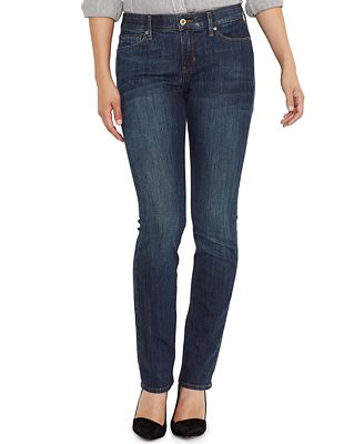 Levi's Petite Jeans, 525 Perfect Waist Straight-Leg, Sapphire Wash ...
