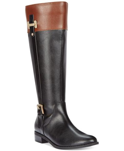Karen Scott Deliee Wide Calf Riding Boots, Only at Macy&#39;s - Boots - Shoes - Macy&#39;s