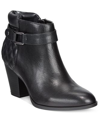 macy's black booties sale