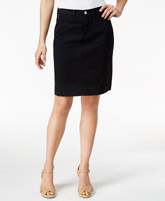 Lee Platinum Kellie Denim White Wash Pencil Skirt - Skirts - Women - Macy's