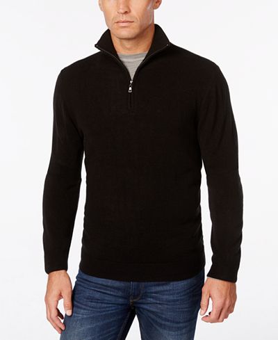 Weatherproof Vintage Men's Quarter-Zip Sweater - Sweaters - Men - Macy's