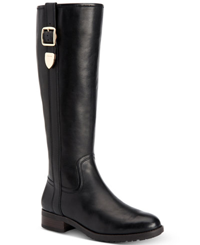 COACH Easton Wide Calf Tall Riding Boots - Boots - Shoes - Macy's