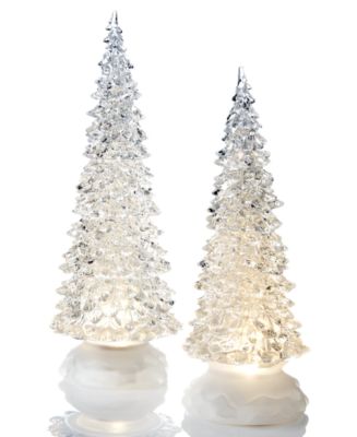 Napco Set of 2 LED Christmas Trees Christmas Decoration ...