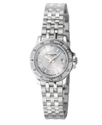 RAYMOND WEIL Watch, Women's Swiss Tango Diamond (1/5 ct. t.w ...