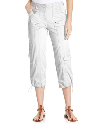 Style & Co. Petite Cargo Capri Pants - Pants & Capris - Women - Macy's