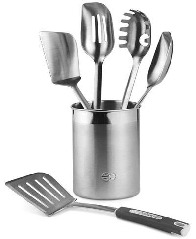 Calphalon 6 Piece Stainless Steel Kitchen Utensil Set Calphalon 6 Piece Stainless Steel Kitchen Utensil Set