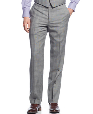 Ryan Seacrest Distinction Black & White Glen Plaid Pants - Pants - Men ...