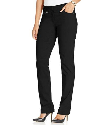 JM Collection Petite Slim-Leg Pants, Only at Macy's - Pants & Capris ...