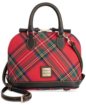 green plaid handbag