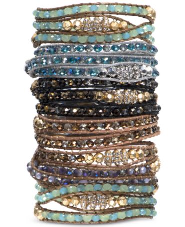 lonna & lilly Crystal or Glass Bead Wrap Bracelets - Jewelry & Watches ...