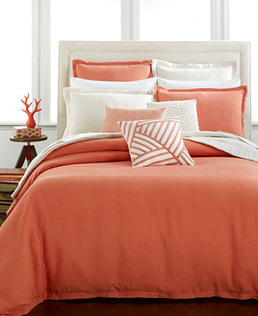 CLOSEOUT! Hotel Collection Linen Poppy Duvet Covers, Only at Macy&#39;s - Bedding Collections - Bed ...