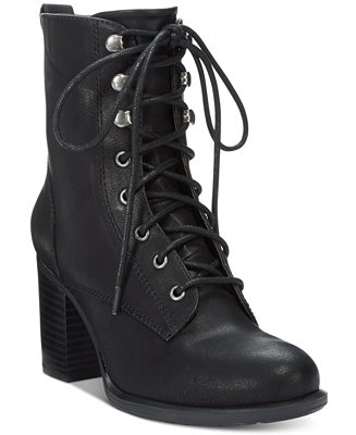 American Rag Laina Block-Heel Combat Booties, Only at Macy's - Boots - Shoes - Macy's