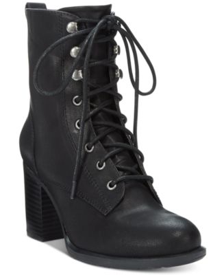 American Rag Laina Block-Heel Combat Booties, Only at Macy's - Boots ...