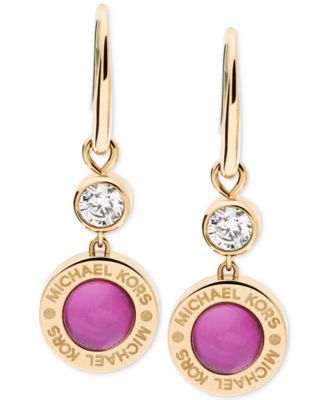 imitation kors colored pearl mother michael earrings drop